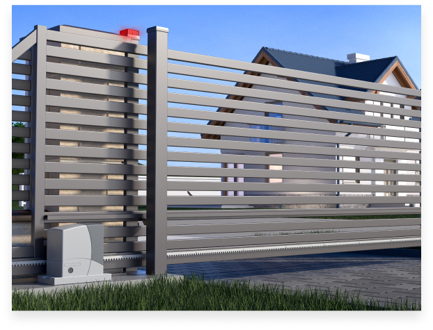 modernes Eingangstor