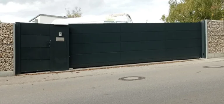 Moderne Aluminium Tor und Pforte